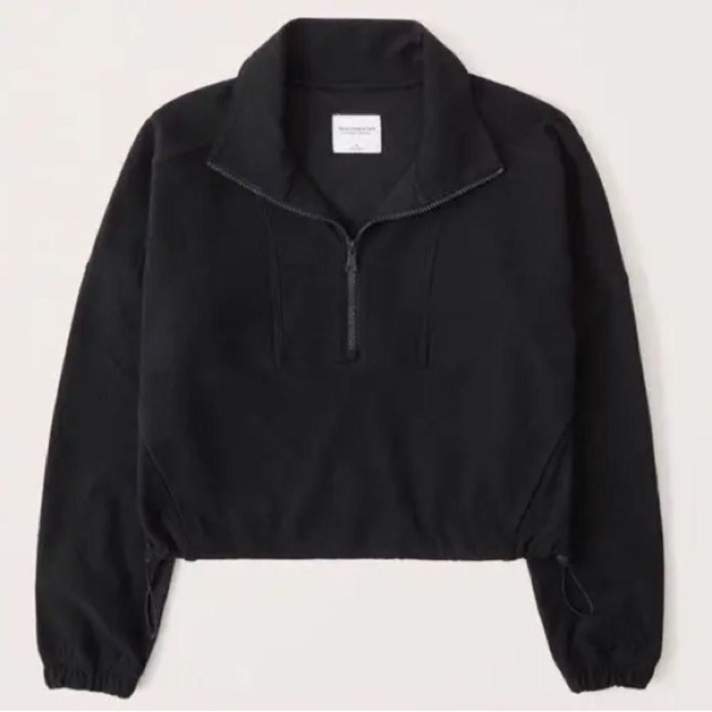 Abercrombie & Fitch Cinched Half-Zip Sweatshirt